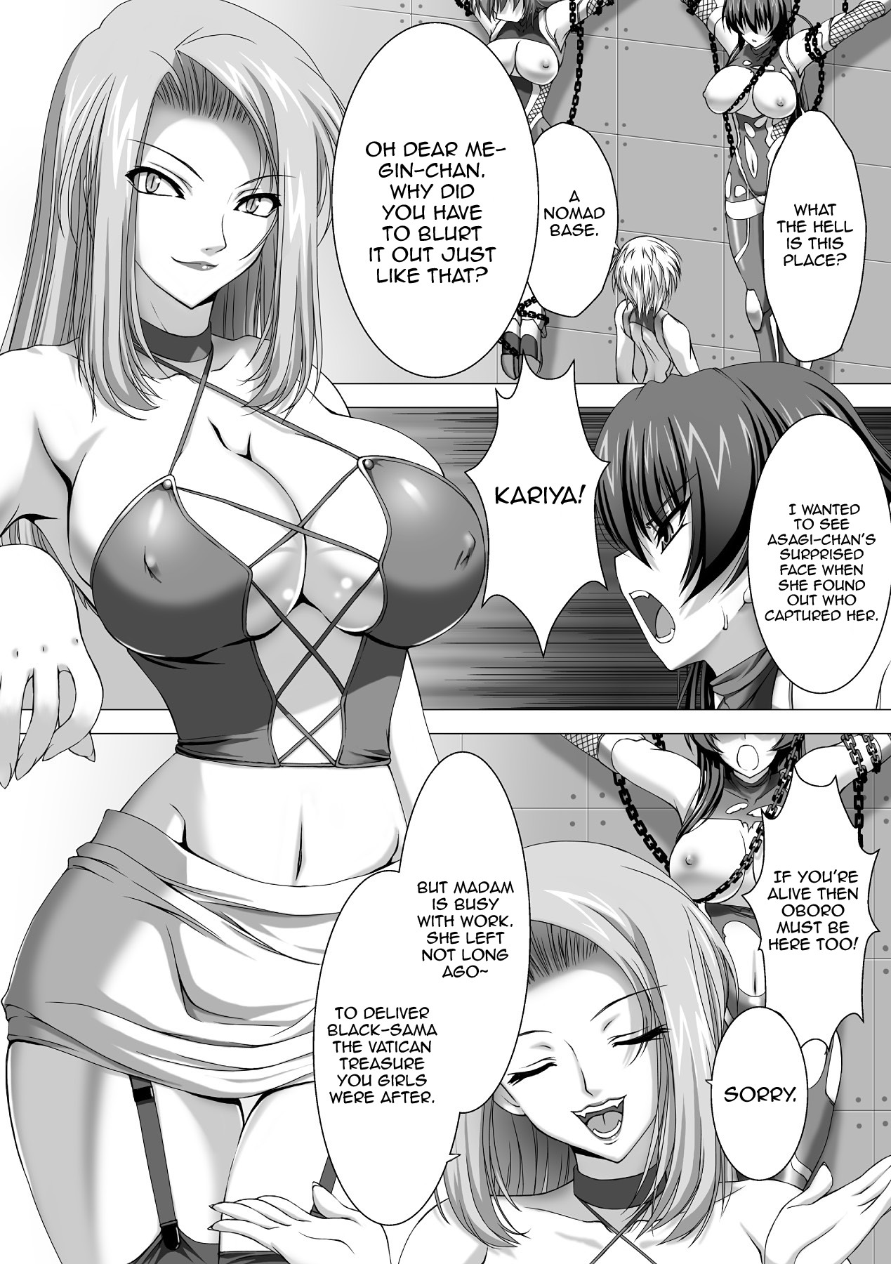 Hentai Manga Comic-Anti-demon Ninja Asagi Embarrassing Dark Game-Read-24